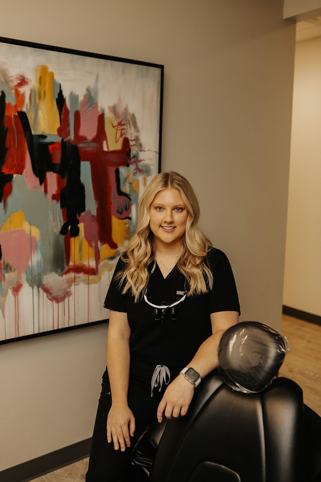 Dental team member at Buffalo Creek Dental, where comfortable root canal treatment is available in Mustang, OK
